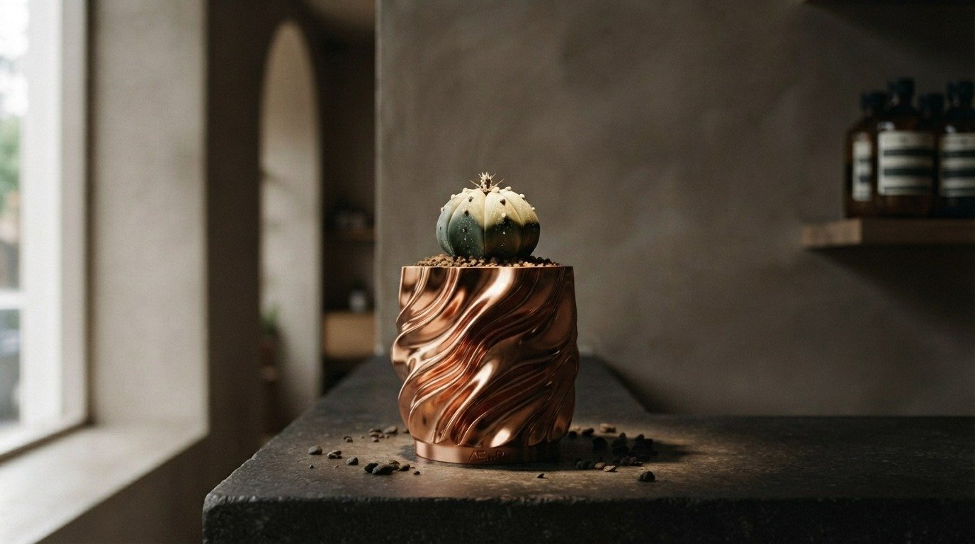 Stepped Terracotta Vessel & Star Specimen V